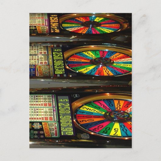 Las Vegas Slot Machines Briefkaart (Voorkant)