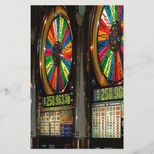 Las Vegas Slot Machines Briefpapier (Voorkant)