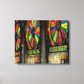 Las Vegas Slot Machines Canvas Afdruk (Voorkant)