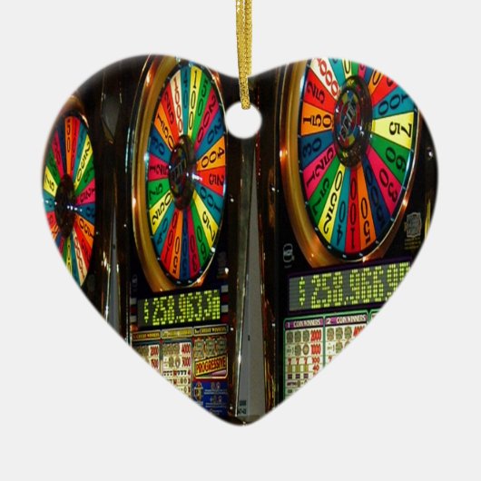 Las Vegas Slot Machines Keramisch Ornament (Voorkant)