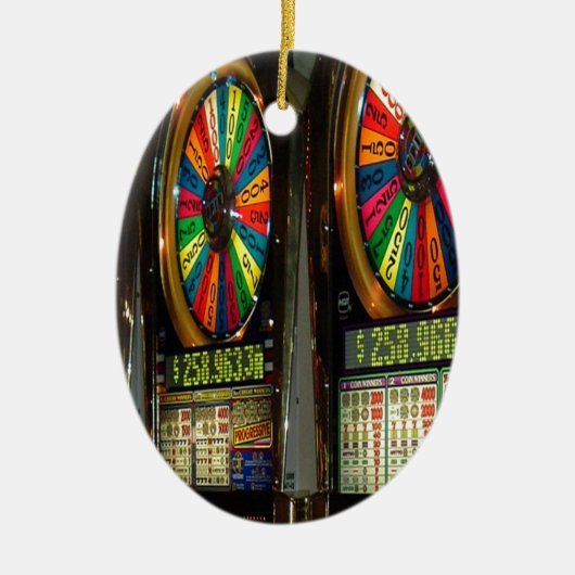 Las Vegas Slot Machines Keramisch Ornament (Voorkant)