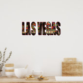 Las Vegas Slot Machines Poster (Keuken)