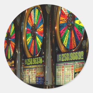 Las Vegas Slot Machines Ronde Sticker