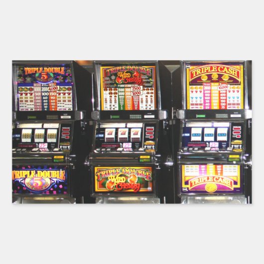 Las Vegas Slots Dream Machines Rechthoekige Sticker (Voorkant)