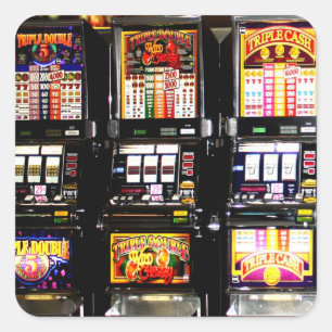 Las Vegas Slots Dream Machines Vierkante Sticker