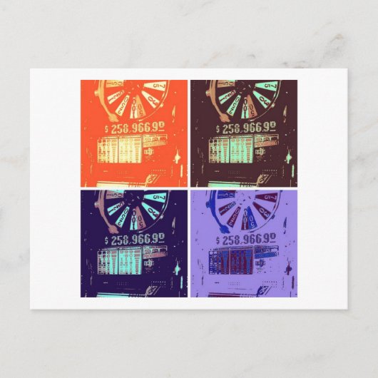 Las Vegas Slots Jackpot Briefkaart (Voorkant)