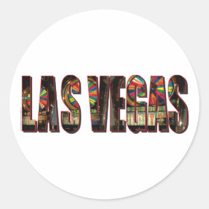 Las Vegas Slots Ronde Sticker