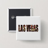 Las Vegas Slots Vierkante Button 5,1 Cm (Voorkant /achterkant)