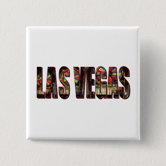 Las Vegas Slots Vierkante Button 5,1 Cm (Voorkant)