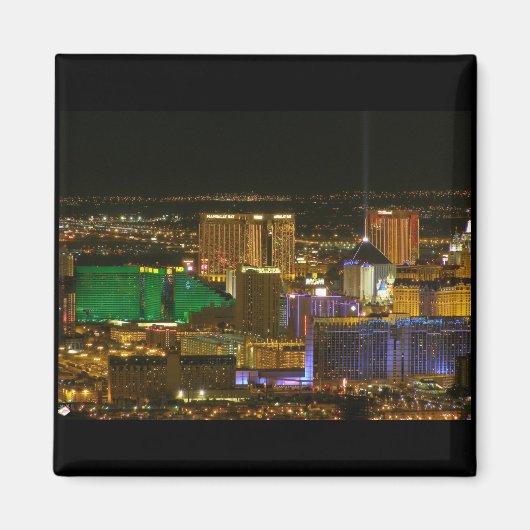 Las Vegas South Strip Uitzicht magneet (Voorkant)