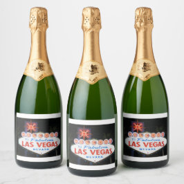 Las Vegas ! Sparkling Wijnetiket