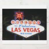 Las Vegas ! Sparkling Wijnetiket (Enkel label)