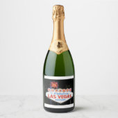 Las Vegas ! Sparkling Wijnetiket (Voorkant)