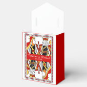 Las Vegas Spelen Kaart King & Queen bruiloft Bedankdoosjes (Geopend)