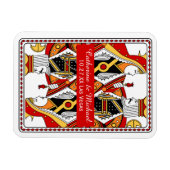 Las Vegas Spelen Kaart King & Queen Save The Date Magneet (Horizontaal)