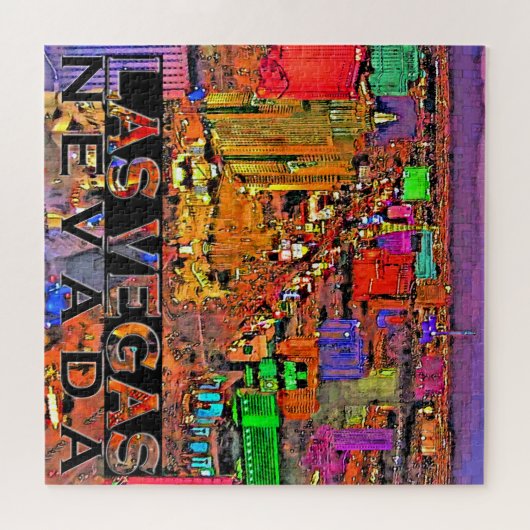 Las Vegas Square Puzzle Legpuzzel (Horizontaal)