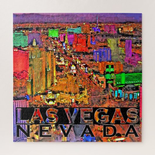 Las Vegas Square Puzzle Legpuzzel (Verticaal)