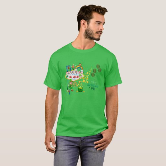 Las Vegas St. Patrick's Day Mannen T-Shirt (Voorkant volledig)