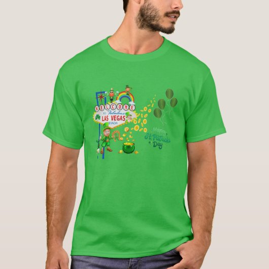 Las Vegas St. Patrick's Day Mannen T-Shirt (Voorkant)