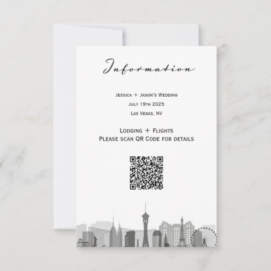 Las Vegas Stad RSVP Kaartje (Voorkant)