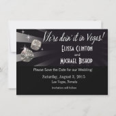 Las Vegas Starburst Save the Date Silver (Achterkant)