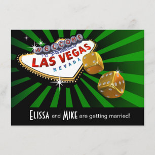 Las Vegas Starburst Trouw groen zwart goud Kaart