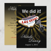 Las Vegas Starburst Weddenschap Goud zwart Kaart (Voorkant / Achterkant)