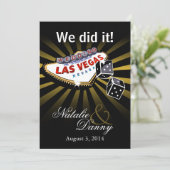 Las Vegas Starburst Weddenschap Goud zwart Kaart (Staand voorkant)