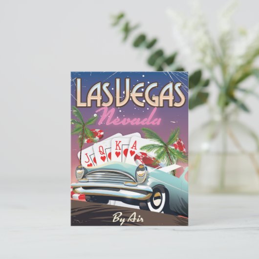 Las Vegas  stijlvakantie-poster Briefkaart (Staand voorkant)