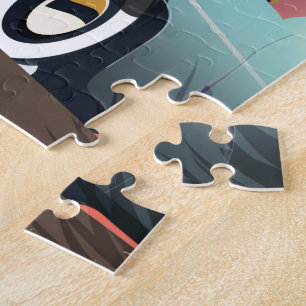 Las Vegas stijlvakantie-poster Legpuzzel