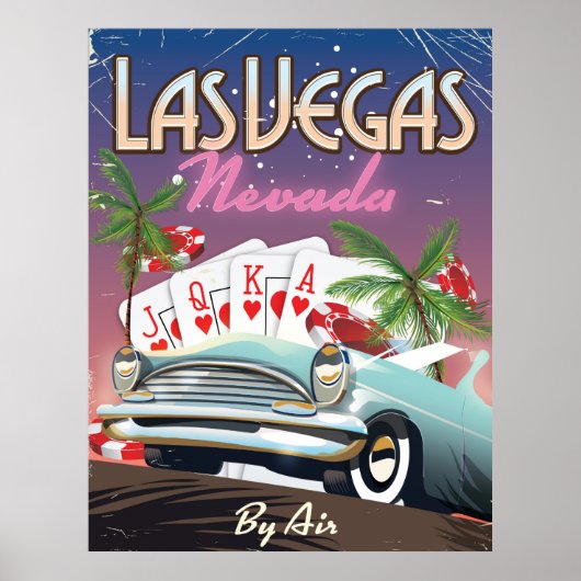 Las Vegas stijlvakantie-poster Poster (Voorkant)