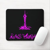 Las Vegas Stratosphere Neon Roze Schets Muismat (Met muis)