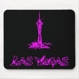 Las Vegas Stratosphere Neon Roze Schets Muismat