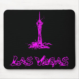 Las Vegas Stratosphere Neon Roze Schets Muismat