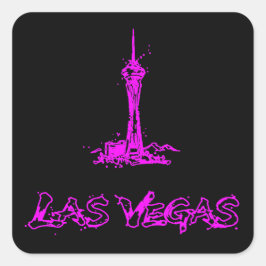 Las Vegas Stratosphere Neon Roze Sticker