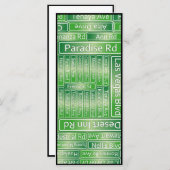 Las Vegas Street Road Signs (Voorkant / Achterkant)