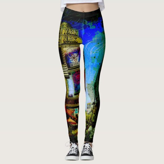 Las Vegas Street Scene Leggings (Voorkant)