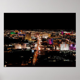 Las Vegas Strip Aerial Photo Poster Print