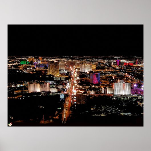 Las Vegas Strip Aerial Photo Poster Print (Voorkant)