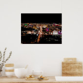 Las Vegas Strip Aerial Photo Poster Print (Keuken)