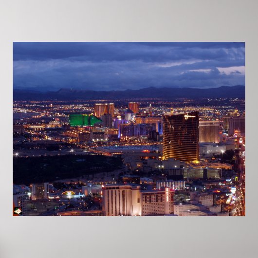 Las Vegas Strip Aerial Poster Print (Voorkant)