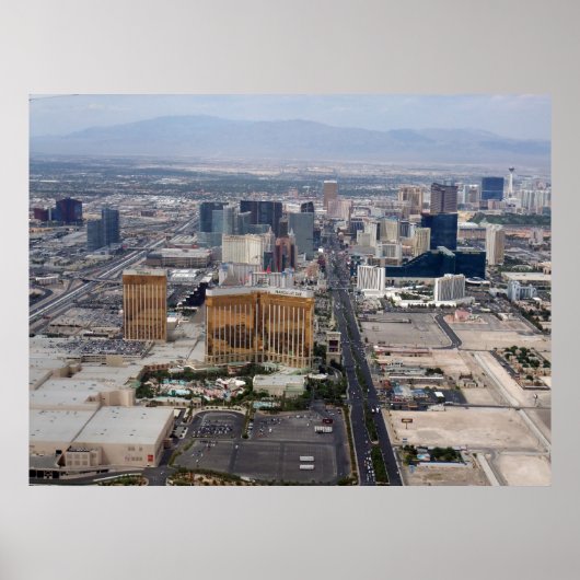 Las Vegas Strip Aerial Uitzicht 2009 Poster (Voorkant)