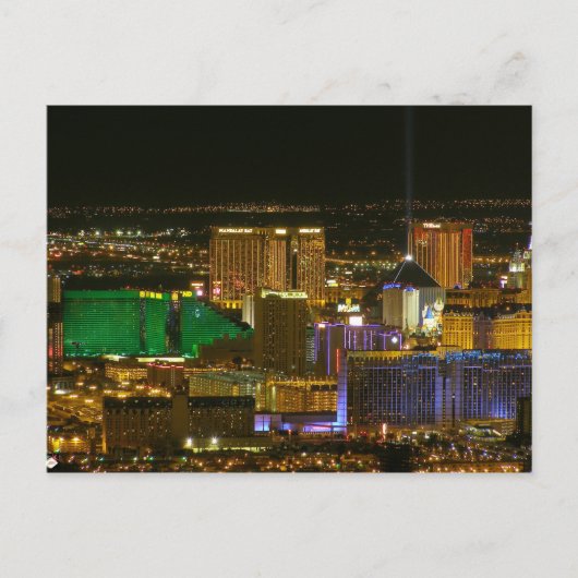 Las Vegas Strip Aerial Uitzicht Briefkaarten (Voorkant)