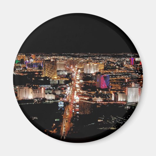 Las Vegas Strip Aerial Uitzicht Magnet (Voorkant)