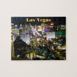 Las Vegas Strip Aerial Uitzicht Night Legpuzzel