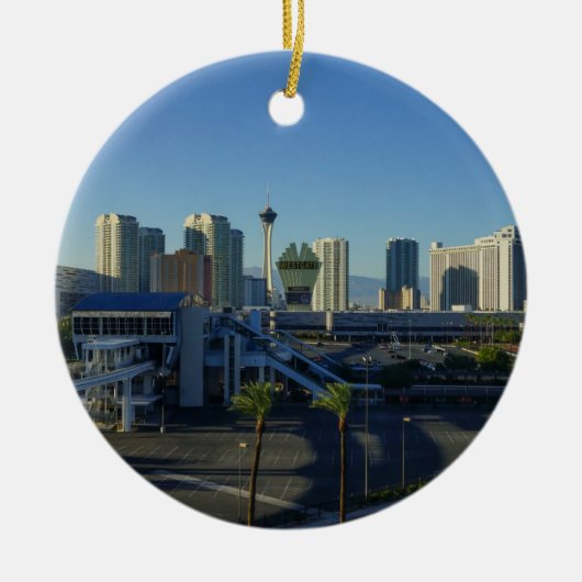 Las Vegas Strip Ahead Keramisch Ornament (Voorkant)