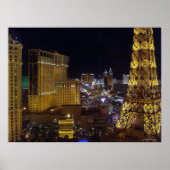 Las Vegas Strip & Aladdin Poster Print (Voorkant)