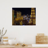 Las Vegas Strip & Aladdin Poster Print (Keuken)