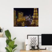 Las Vegas Strip & Aladdin Poster Print (Thuiskantoor)