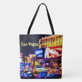 Las Vegas Strip All-Over-Print Canvas tas (Voorkant)